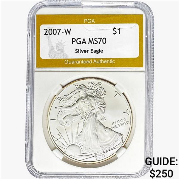2007-W Silver Eagle PGA MS70