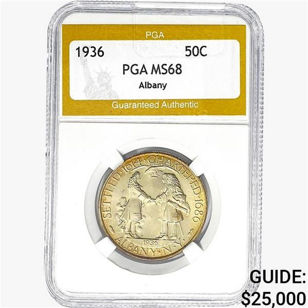 1936 Albany Half Dollar PGA MS68