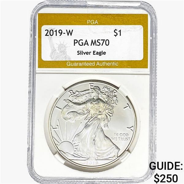 2019-W Silver Eagle PGA MS70