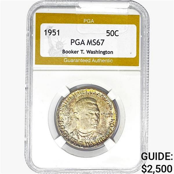 1951 Booker T Half Dollar PGA MS67