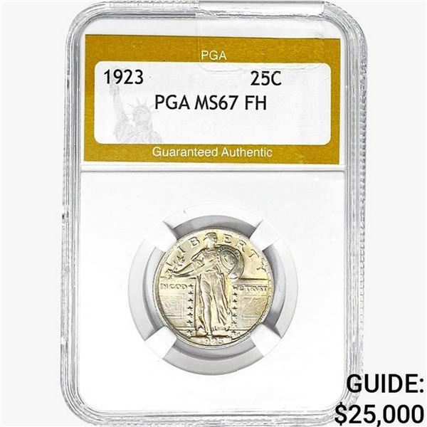 1923 Standing Liberty Quarter PGA MS67 FH