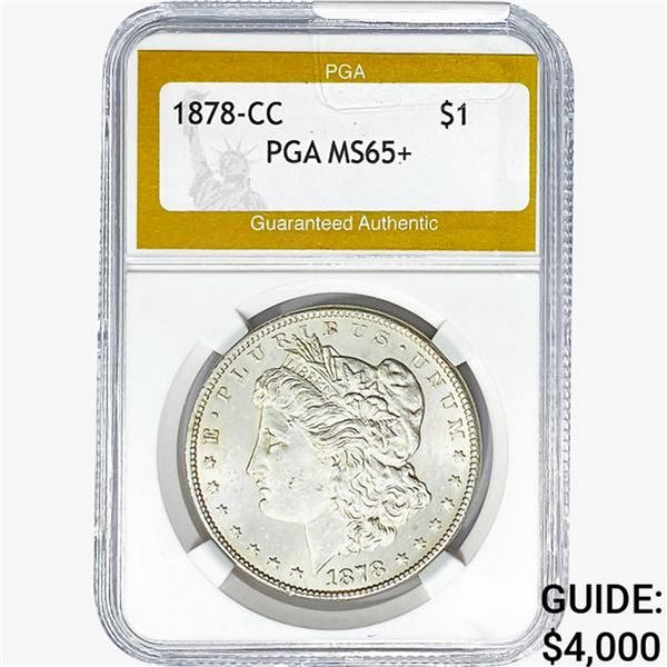 1878-CC Morgan Silver Dollar PGA MS65+