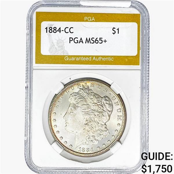 1884-CC Morgan Silver Dollar PGA MS65+