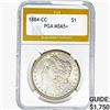 Image 1 : 1884-CC Morgan Silver Dollar PGA MS65+