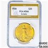 Image 1 : 1908 $20 Gold Double Eagle PGA MS66 NO MOTTO