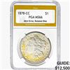 Image 1 : 1878-CC Morgan Silver Dollar PGA MS66 Mint Err, Rotated Dies