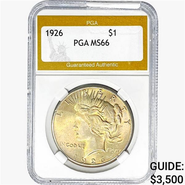 1926 Silver Peace Dollar PGA MS66