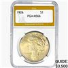 1926 Silver Peace Dollar PGA MS66