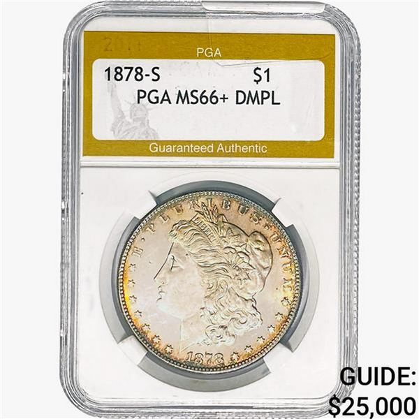 1878-S Morgan Silver Dollar PGA MS66+ DMPL