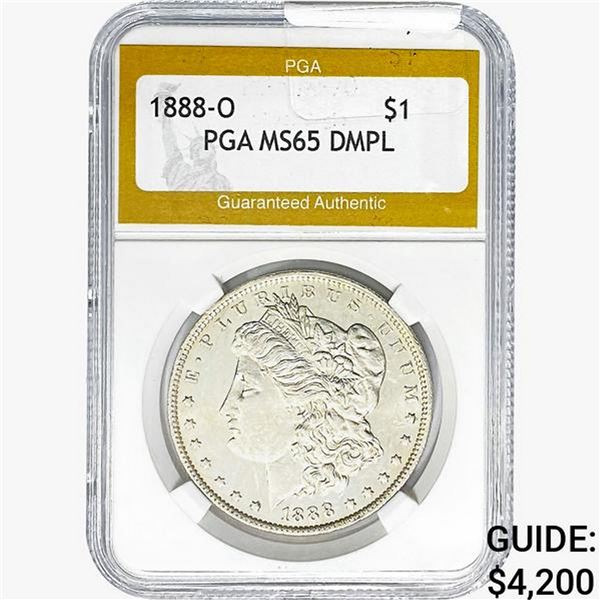 1888-O Morgan Silver Dollar PGA MS65 DMPL