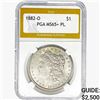 1882-O Morgan Silver Dollar PGA MS65+ PL