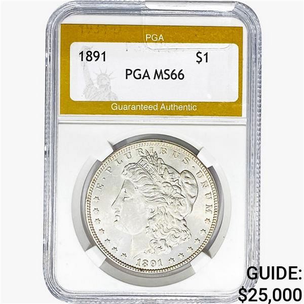 1891 Morgan Silver Dollar PGA MS66