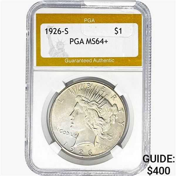 1926-S Silver Peace Dollar PGA MS64+
