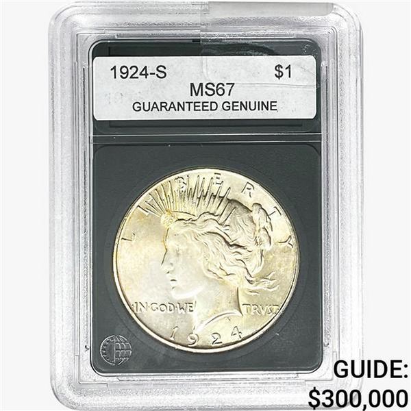 1924-S Silver Peace Dollar GG MS67
