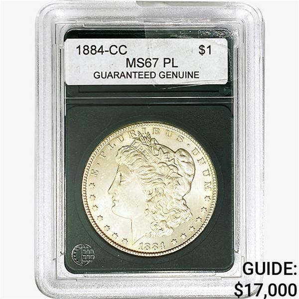 1884-CC Morgan Silver Dollar GG MS67 PL