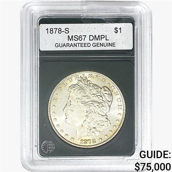 1878-S Morgan Silver Dollar GG MS67 DMPL