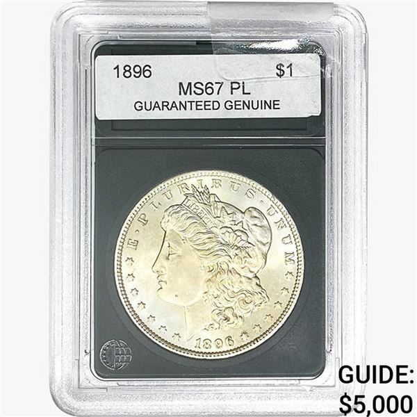 1896 Morgan Silver Dollar GG MS67 PL