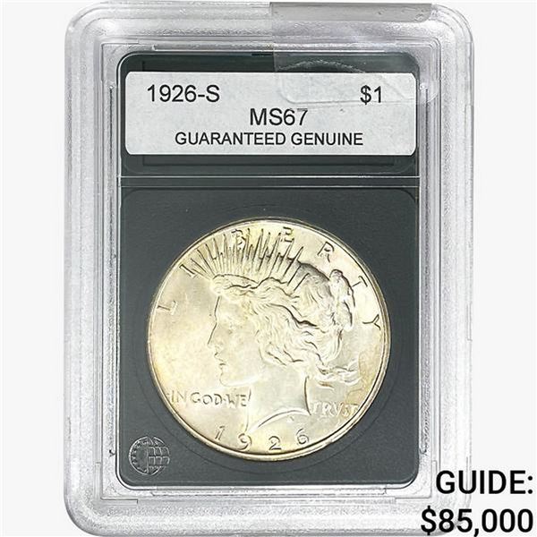 1926-S Silver Peace Dollar GG MS67
