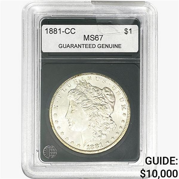 1881-CC Morgan Silver Dollar GG MS67