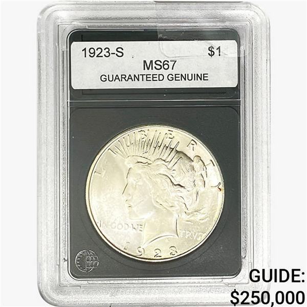 1923-S Silver Peace Dollar GG MS67