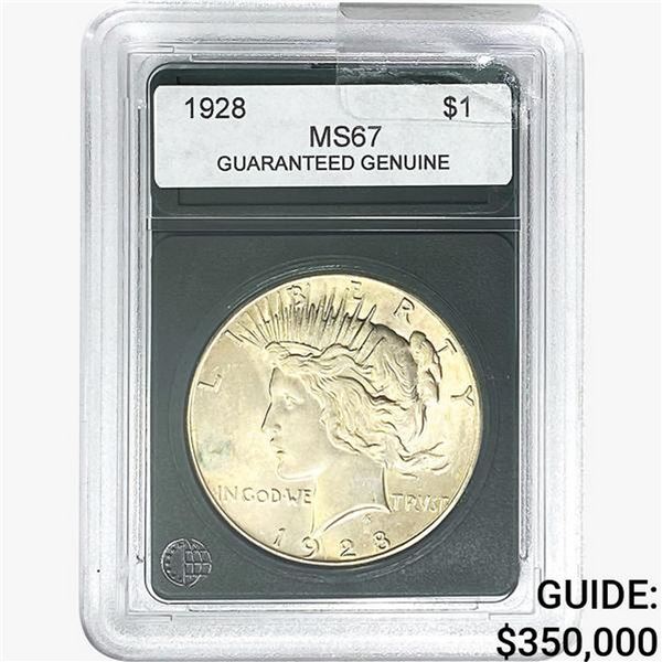 1928 Silver Peace Dollar GG MS67