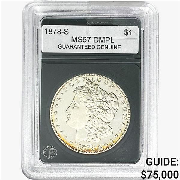 1878-S Morgan Silver Dollar GG MS67 DMPL