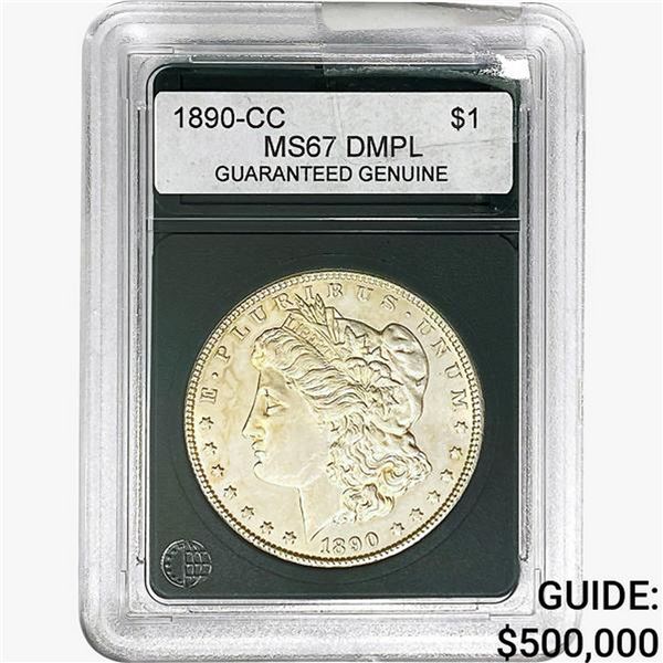 1890-CC Morgan Silver Dollar GG MS67 DMPL