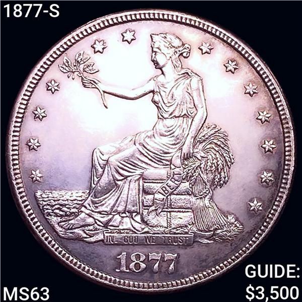 1877-S Silver Trade Dollar CHOICE BU