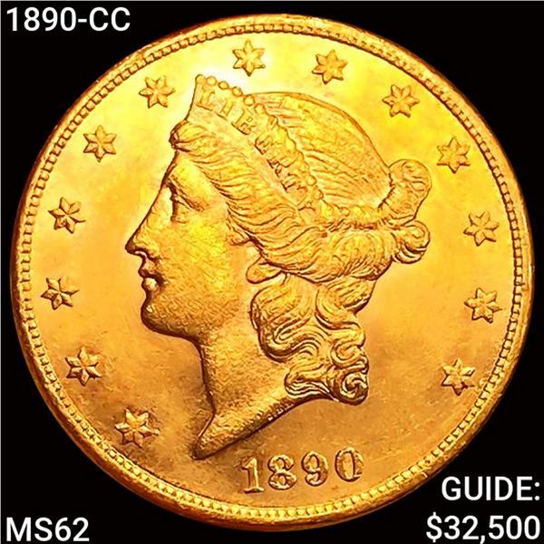 1890-CC $20 Gold Double Eagle UNCIRCULATED