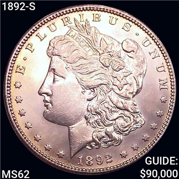1892-S Morgan Silver Dollar UNCIRCULATED