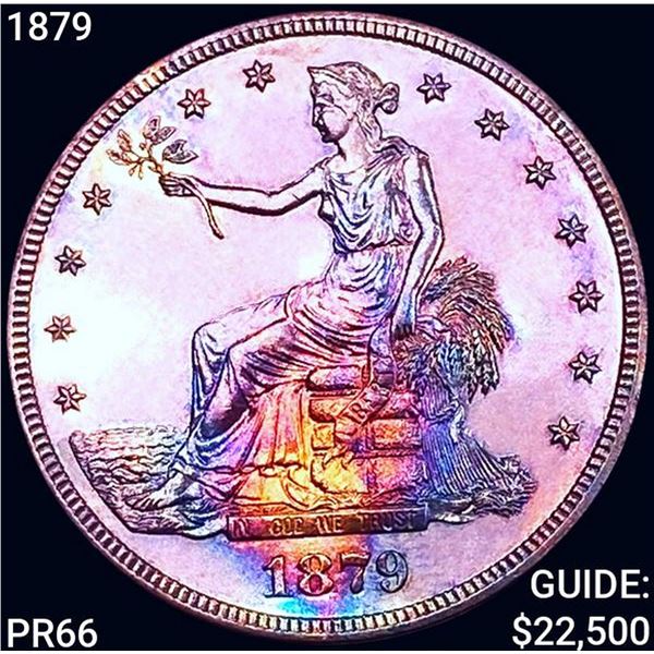 1879 Silver Trade Dollar SUPERB GEM PROOF