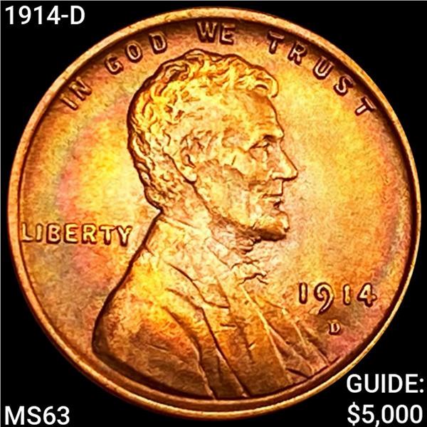 1914-D Wheat Cent CHOICE BU