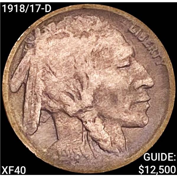 1918/17-D Buffalo Nickel NEARLY UNCIRCULATED
