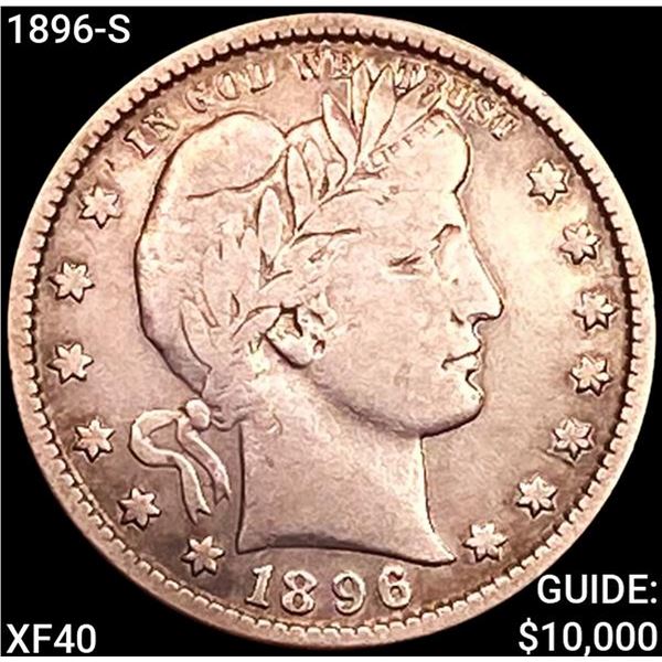 1896-S Barber Quarter NEARLY UNCIRCULATED