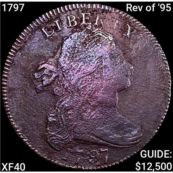 1797 Rev of '95 Draped Bust Large Cent NEARLY UNCIRCULATED