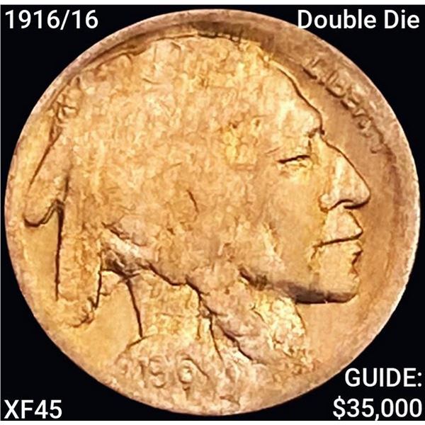 1916 Double Die Buffalo Nickel NEARLY UNCIRCULATED