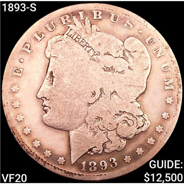 1893-S Morgan Silver Dollar LIGHTLY CIRCULATED