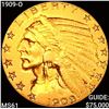 Image 1 : 1909-O $5 Gold Half Eagle UNCIRCULATED