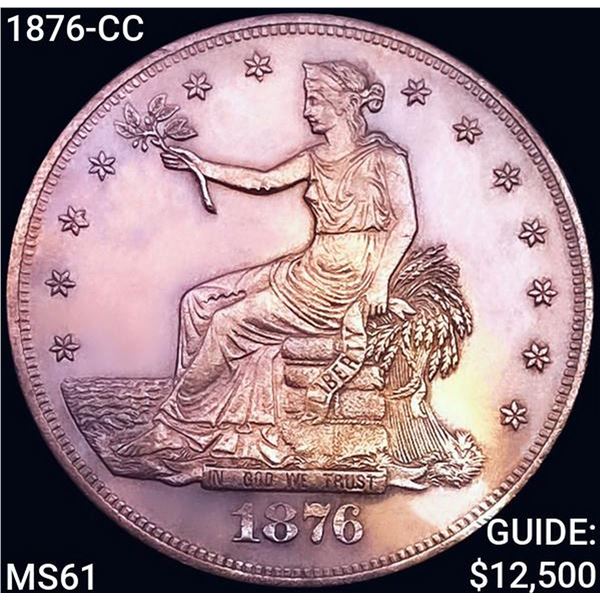 1876-CC Silver Trade Dollar UNCIRCULATED