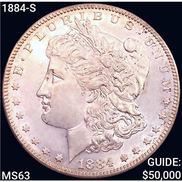 1884-S Morgan Silver Dollar CHOICE BU