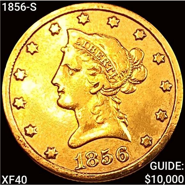 1856-S $10 Gold Eagle NEARLY UNCIRCULATED