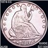1874-CC Arrows Seated Liberty Half Dollar CHOICE AU