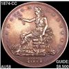 1874-CC Silver Trade Dollar CHOICE AU