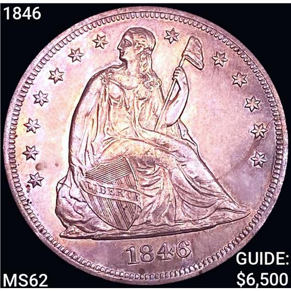 1846 Seated Liberty Dollar UNCIRCULATED
