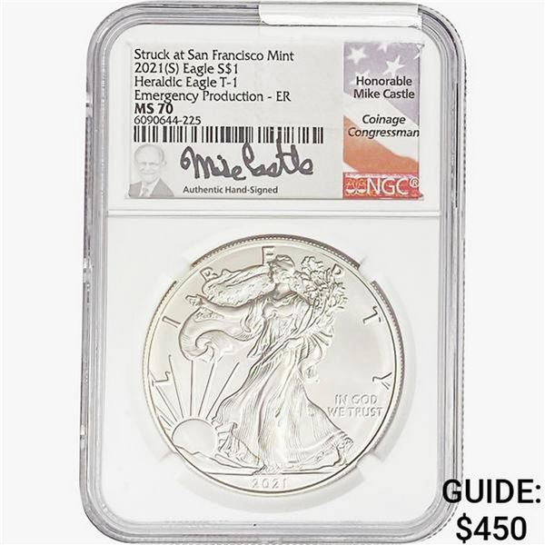 2021-S Silver Eagle NGC MS70