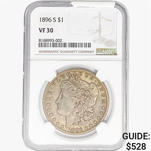 1896-S Morgan Silver Dollar NGC VF30