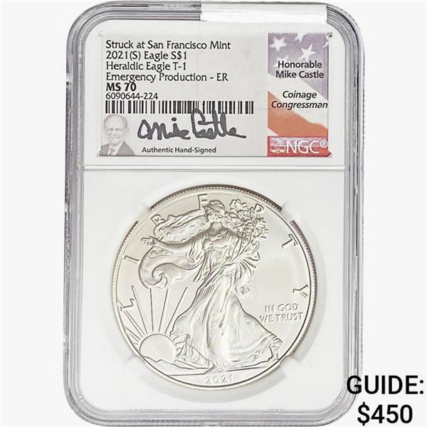 2021-S Silver Eagle NGC MS70