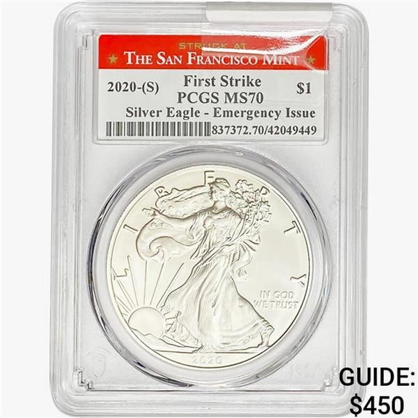 2020-S Silver Eagle PCGS MS70