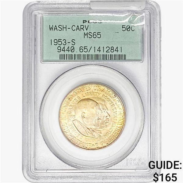 1953-S Washington Carver Half Dollar PCGS MS65