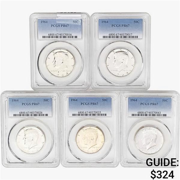 [4]1964 Kennedy Half Dollar PCGS PR67